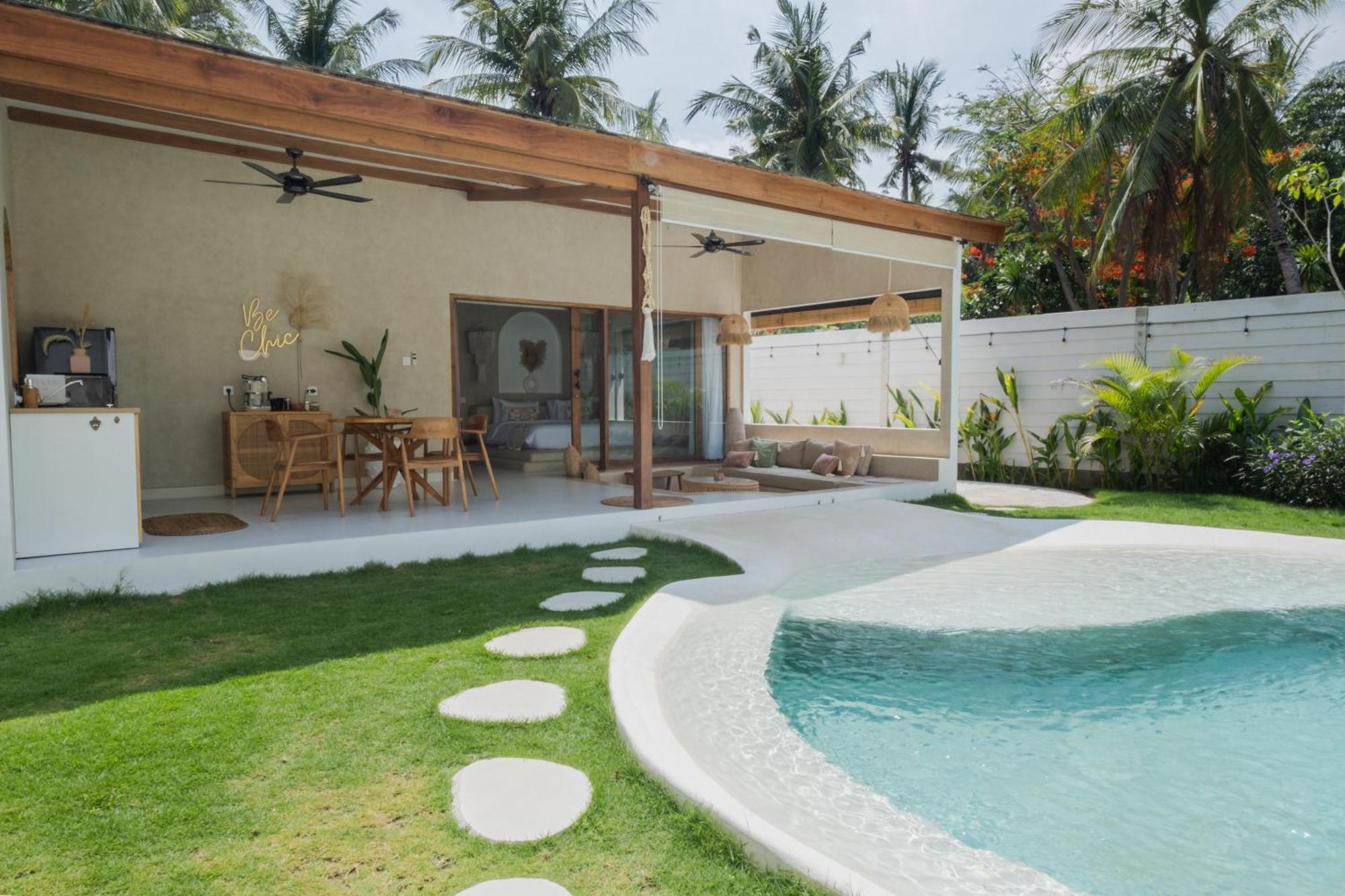 Gili Boho Villas - Aesthetic Private Pool Villas 길리트라왕안 외부 사진